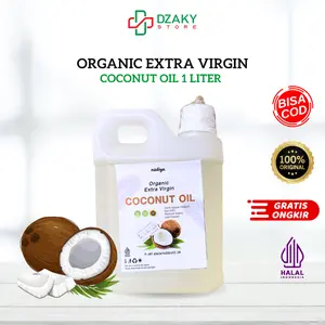 EVCO Extra Virgin Coconut Oil 1000 ml Minyak Kelapa Murni Asli VCO Perasan Pertama Kualitas Terbaik