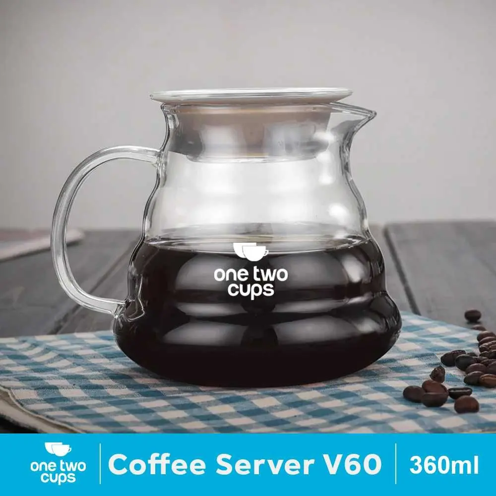 Coffee Server Kopi V60 Drip Pour Over One Two Cups