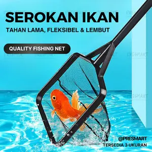 SEROKAN IKAN AQUARIUM SESER SARINGAN SEROK JARING UDANG FISH NET KOTAK