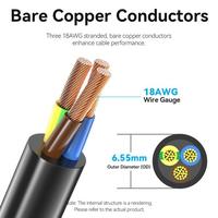 Gambar Kabel Power CPU VENTION ZCGBAC C13 Connector 3-Prong Power Cord 1.8 M dari BORONG KOMPUTER Kota Administrasi Jakarta Barat 5 Tokopedia