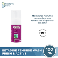 Gambar Betadine Feminine Wash Foam Fresh And Active Lemon Verbena 100 mL dari Menteng Farma Kota Administrasi Jakarta Pusat 1 Tokopedia