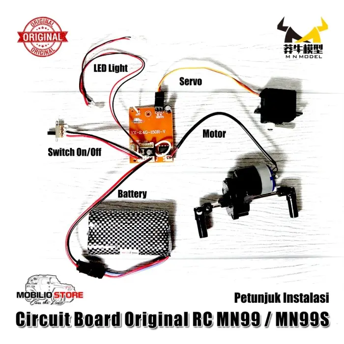 Original Part - Circuit Board Receiver ESC RC MN D90 D99 1