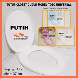 Tutup closet duduk / toilet cover model toto universal amstard ina