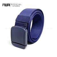 Gambar FIURI Official - Sabuk Gesper Ikat Pinggang Military Canvas Nylon Plastik Anti XRay Bandara Fashion Pria Wanita - Navy - Navy dari FIURI Kota Surabaya 1 Tokopedia
