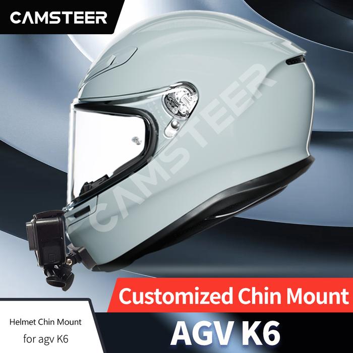 agv helmet gopro mount K1 / K1 S Chin Motomounts Insta360 or other action camera Jual AGV K6 Helmet Custom