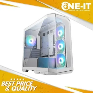 CASE MSI MAG PANO M100R PZ White M-ATX Casing PC Komputer