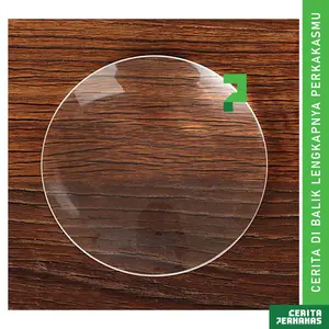 Cembung Lensa Biconvex AB91 CP / Kaca Pembesar Ultra Clear