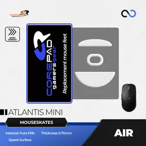 Corepad AIR Lamzu Atlantis Mini PTFE Mouse Feet / Mouse Skate for Cloth Mouse pad (Speed)