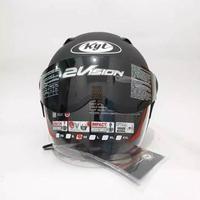 Gambar HELM KYT 2 VISION SOLID - BLACK MATT - M dari KYT Indonesia Kota Administrasi Jakarta Pusat 2 Tokopedia