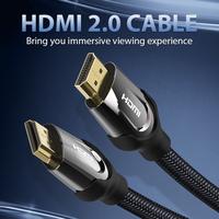 Gambar Vention Kabel HDMI Cable Male to Male High Speed 4K 60Hz Nylon Braided 1M 2M 5M - VAA-B05 - BLACK, 0.75M dari Vention Mobile & Comp Kota Administrasi Jakarta Utara 2 Tokopedia