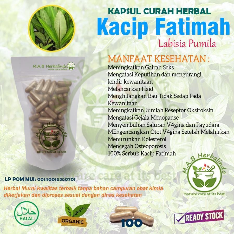KACIP RUMPUT FATIMAH 100 Kapsul Curah Libido Menopause