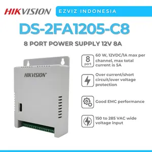 HIKVISION DS-2FA1205-C8 8 PORT POWER SUPPLY 12V 8A