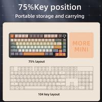 Jual APAYADO K82 Gaming Keyboard with Metal Knob, Hot-Swap Mechanical ...