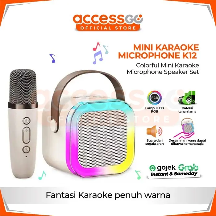 MINI KARAOKE K12 Colorful Mini Karaoke Microphone Speaker Set