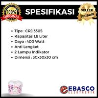 Gambar COSMOS Rice Cooker CRJ 3305 Kapasitas 1,8 Liter Panci Anti Lengket Motif Beragam Bergaransi Resmi dari Ebasco Elektronik Kab. Bandung Barat 4 Tokopedia