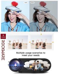 Gambar ROCKWARE RW-550W - HD 720P Projector 2400 Lumens - Mirroring Display dari Tanaga Online Shop Kota Administrasi Jakarta Barat 3 Tokopedia