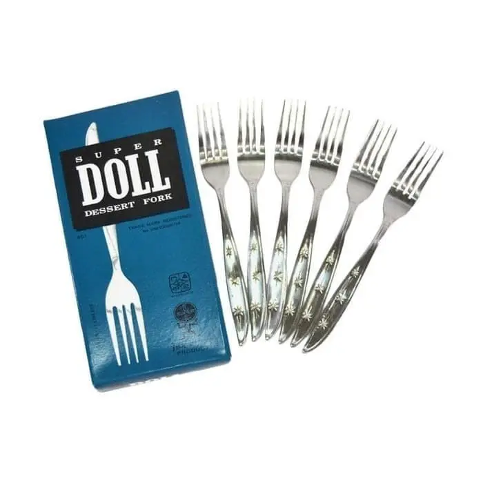Garpu Kue SUPERDOLL Cake Fork Mini 6 isi 6