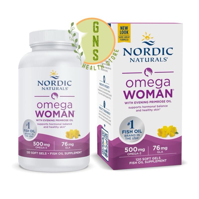 Nordic Naturals Omega Woman Omega 3 with Evening Primrose Oil Healthy Skin Hormonal Balance Optimal Wellness