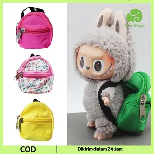 7.5 Backpack Boneka Labubu Mini  Boneka Labubu Tas Accessories Dollhouse Miniature Tas Boneka Ransel Tas Labubu Boneka