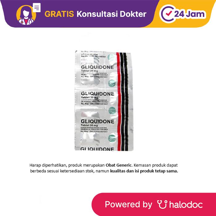 Gliquidone 30 mg 10 Tablet - Diabetes - Halodoc