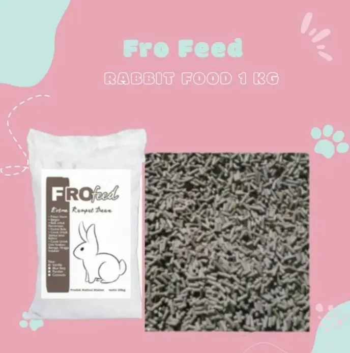 FRO FEED Makanan Kelinci Repack 1kg/Pellet Kelinci