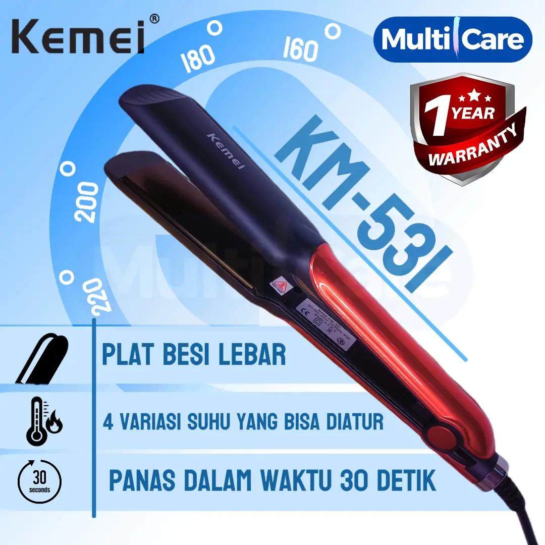 KEMEI KM 531 CATOKAN HAIR STRAIGHT
