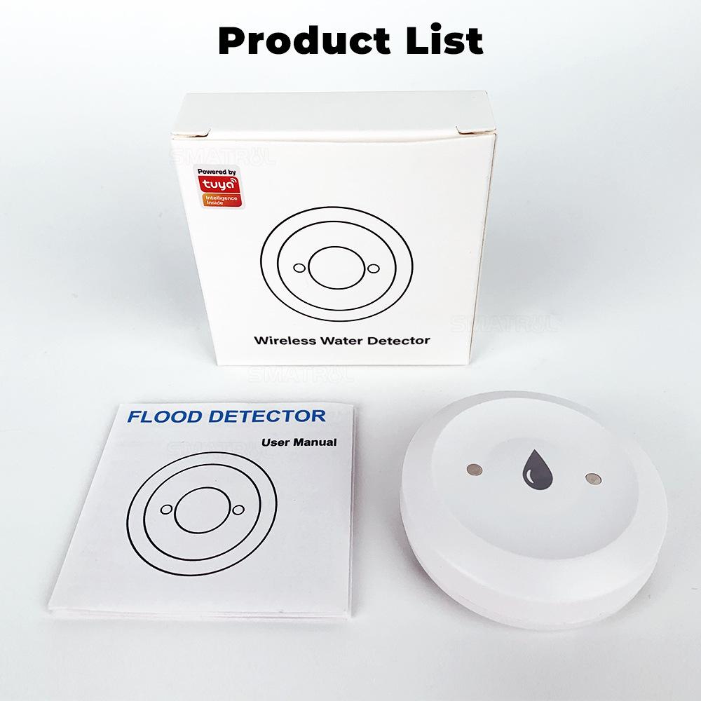 Smart Home ZigBee Water Leak Detector Tuya App Control Security Alarm Wireless Water Leakage Sensor