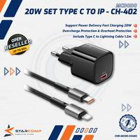 Gambar MCDODO CH-402 Charger iPhone PD Type C To Lightning Fast Charging 20W - Hitam dari Starcomp Solo Kota Surakarta 1 Tokopedia
