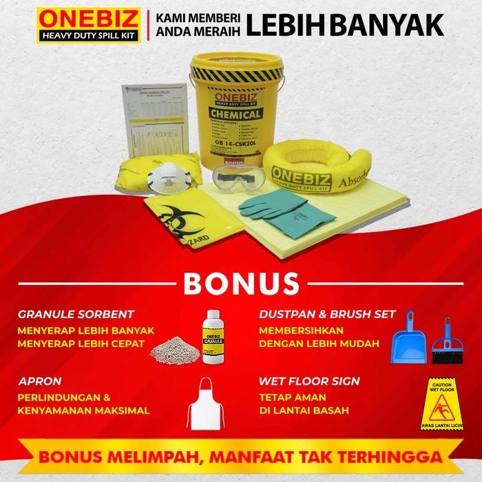 Gambar Chemical Spill Kit 20 Liter ONEBIZ Heavy Duty Spill Kit - Solusi Penanganan Tumpahan Cairan Kimia dari ONEBIZ.id Kab. Bogor Tokopedia
