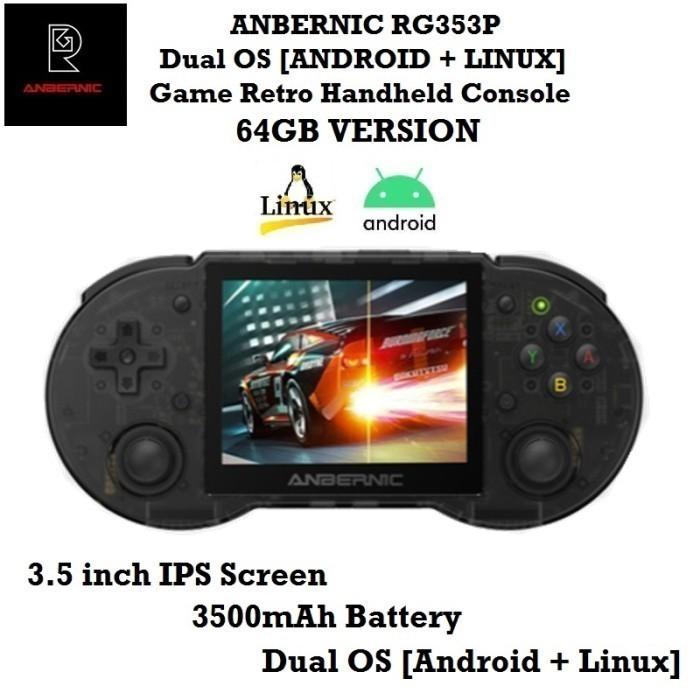 Gambar ANBERNIC RG353P 64GB - Dual Mode Emulator Retro Game Handheld Console dari lilyana99 Kota Administrasi Jakarta Barat Tokopedia