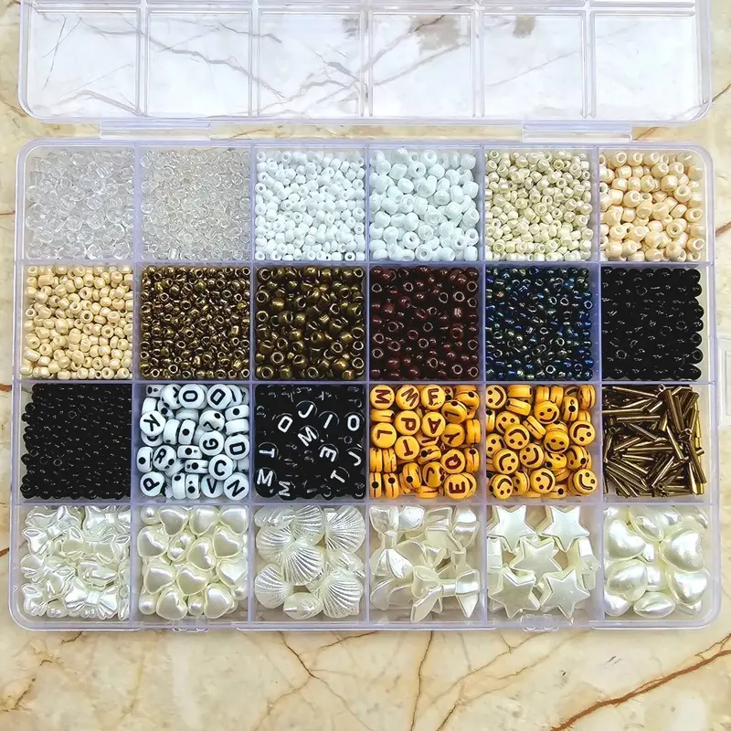 ADA SET MANIK MANIK PASIR 1 BOX - MANIK2 MOTE PAYET PASIR PAKET DIY (BONUS TALI ELASTIS + TALI GIOK 3 METER MANIK PREMIUM 4
