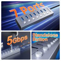 Gambar 7 in 1 USB Hub 3.0 Multi Ports With Long Cable For Laptop PC CABLETIME dari XLink Jakarta Kota Administrasi Jakarta Barat 3 Tokopedia