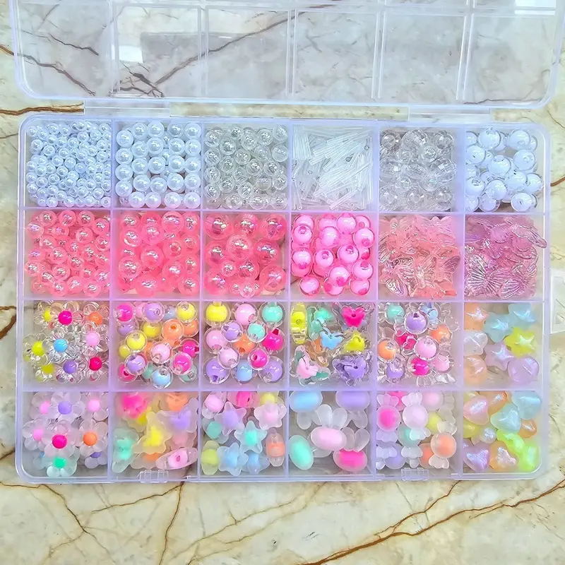 ADA SET MANIK MANIK PASIR 1 BOX - MANIK2 MOTE PAYET PASIR PAKET DIY (BONUS TALI ELASTIS + TALI GIOK 3 METER MANIK PREMIUM 1