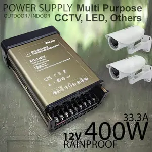 Power Supply CCTV 12V Indoor/Outdoor 33.3A 400W Bergaransi