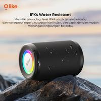 Gambar Olike SF9 Wireless Bluetooth Speaker Bass Portable LED Light IPX4 Water Resistant - SF9 Black dari Inovtek Kota Administrasi Jakarta Utara 4 Tokopedia