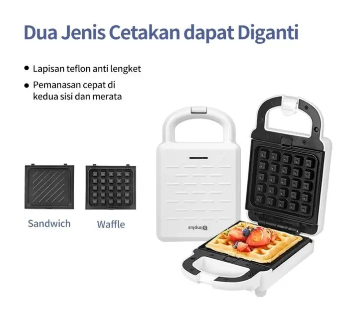 KR Alat Pembuat Sandwich Maker Breakftast Machine Multifungsi 4