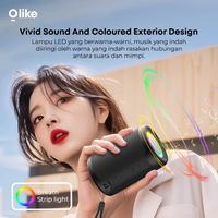 Gambar Olike SF9 Wireless Bluetooth Speaker Bass Portable LED Light IPX4 Water Resistant - SF9 Black dari Inovtek Kota Administrasi Jakarta Utara 5 Tokopedia