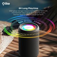 Gambar Olike SF9 Wireless Bluetooth Speaker Bass Portable LED Light IPX4 Water Resistant - SF9 Black dari Inovtek Kota Administrasi Jakarta Utara 3 Tokopedia