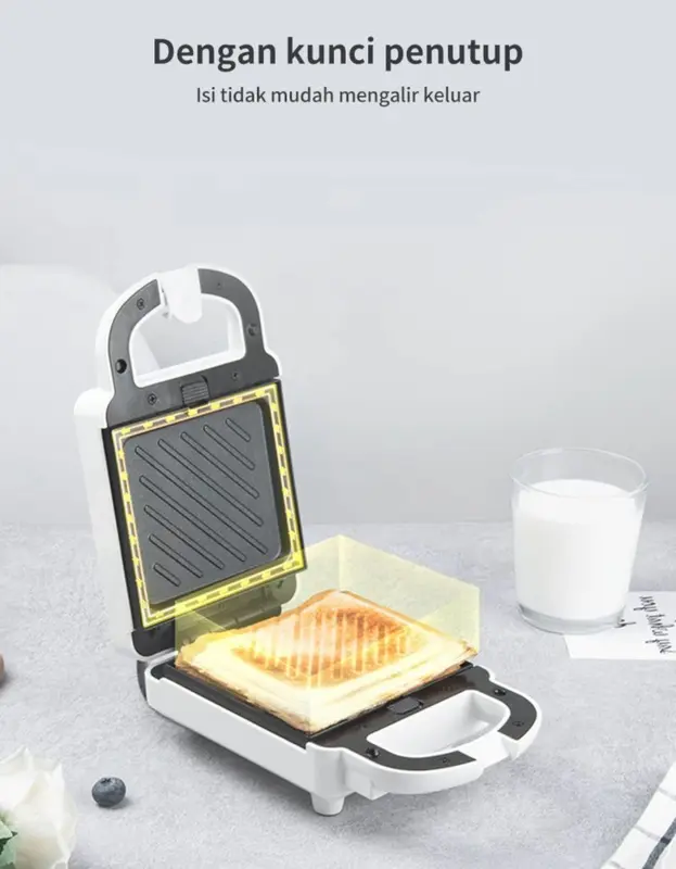 KR Alat Pembuat Sandwich Maker Breakftast Machine Multifungsi 2