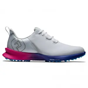Sepatu Golf Pria FootJoy Fuel Sport Men's Spikeless Shoes White/Blue (55455XW) Original