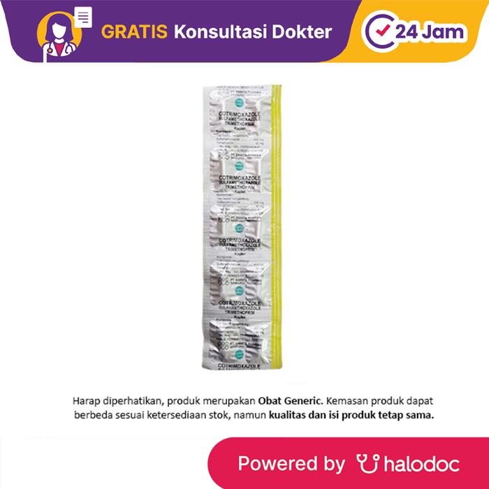 Cotrimoxazole 480 mg 10 Tablet - Antibiotik - Halodoc