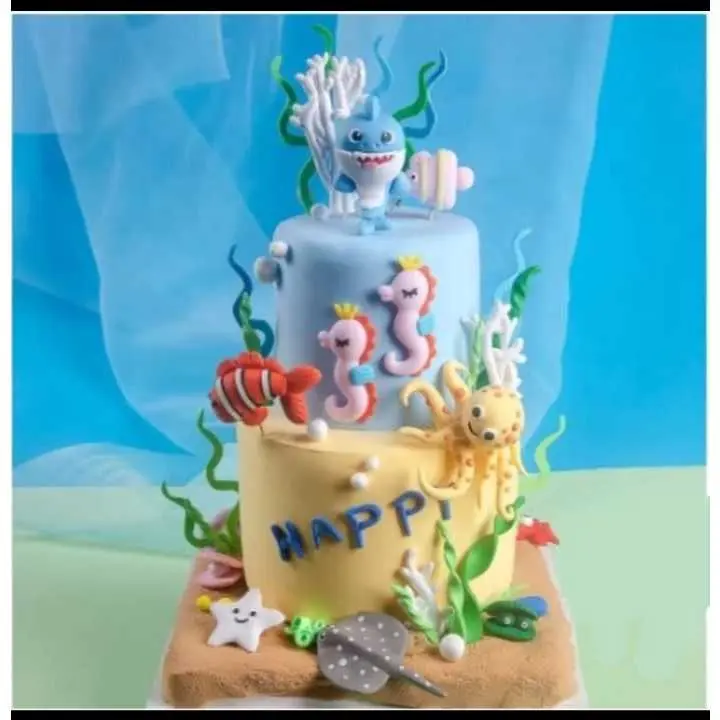 Topper Figure ikan, Topper ikan tropis, topper ikan laut, hiasan kue ikan tropis, hiasan kue ikan laut, binatang air, binatang laut
