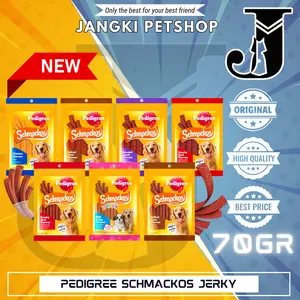 Snack Anjing Pedigree Schmackos Dog Treats 70gr Pedigree Meat Jerky 70gr
