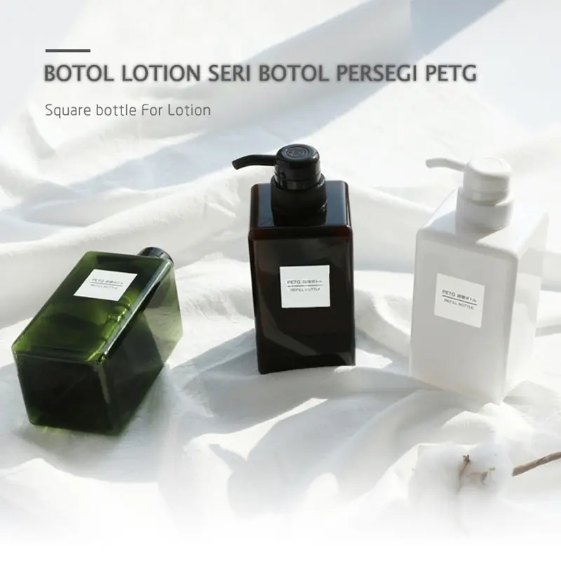 Botol Sabun Pump Refill PET Bottle Refill Shampoo Sabun Cuci Tangan Bottle Soap Dispenser 2