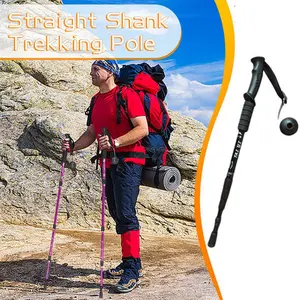 TaffSPORT Tongkat Hiking Trekking Pole Telescopic 4 Section - E4103 - Black
