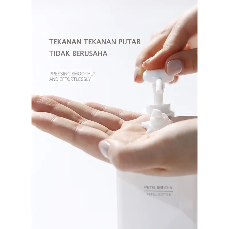Botol Sabun Pump Refill PET Bottle Refill Shampoo Sabun Cuci Tangan Bottle Soap Dispenser 4