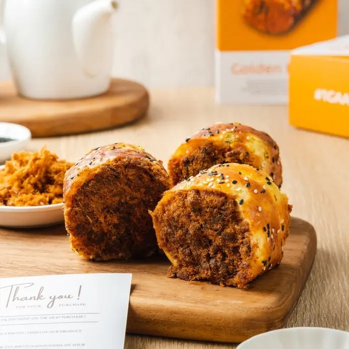 Beef Golden Floss / roti abon gulung - Botuna Indonesia - EID EDITION 1