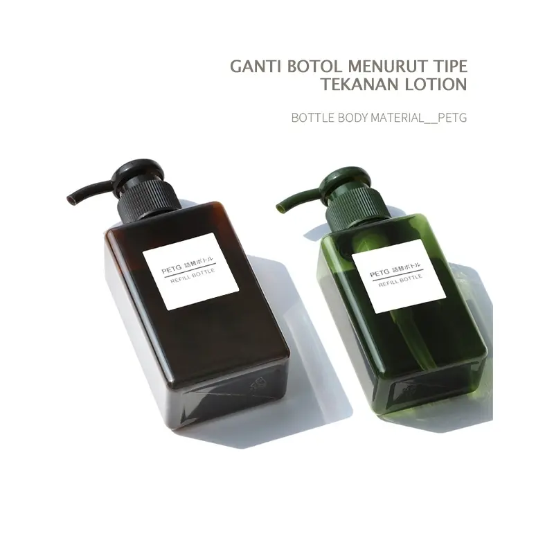 Botol Sabun Pump Refill PET Bottle Refill Shampoo Sabun Cuci Tangan Bottle Soap Dispenser 3