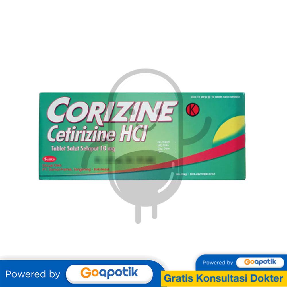 CORIZINE 10 MG BOX 100 TABLET