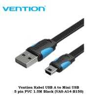 Gambar Vention Kabel USB A to Mini USB 5 pin PVC 1.5M Black (VAS-A14-B150) dari Java Computer Samarinda Kota Samarinda 1 Tokopedia